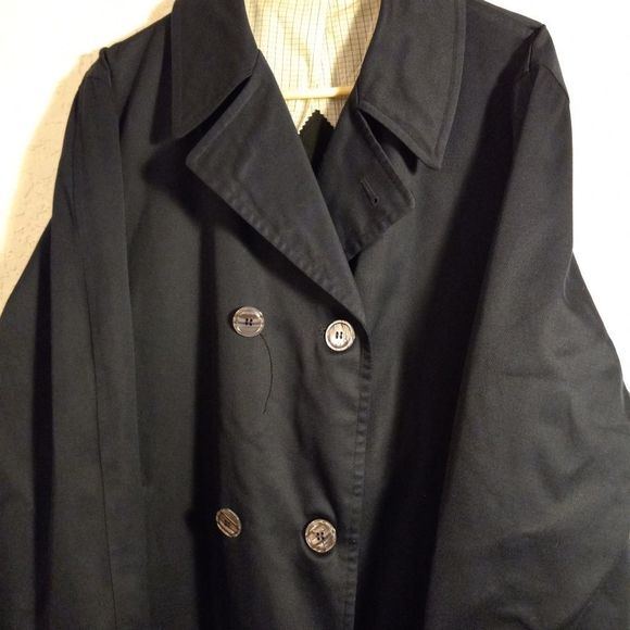 Vintage Men's Neiman Marcus Double Breasted Trench Coat - Picture 2 of 8